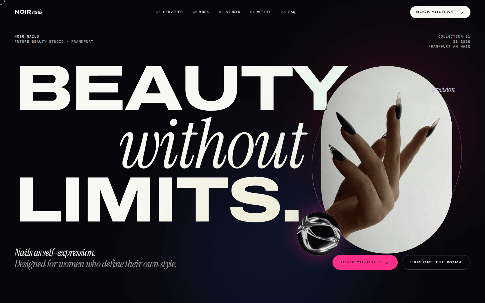 Noir Nails — Startseite der Website
